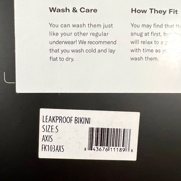 One pair Knix Leakproof Bikini in Axis, size SMALL, original sealed package - Picture 8 of 13